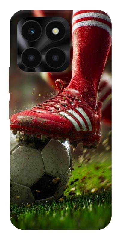 Чохол itsPrint Сlose up football для Huawei Honor X6a, спорт, купити оптом з доставкою