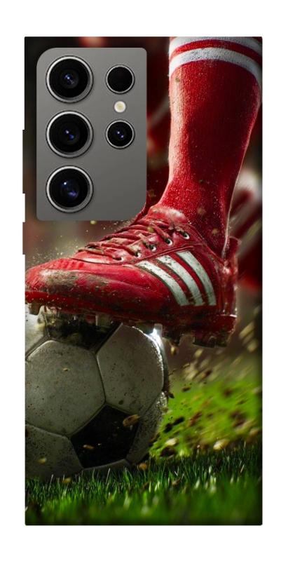 Чохол itsPrint Сlose up football для Samsung Galaxy S24 Ultra, спорт, купити оптом з доставкою