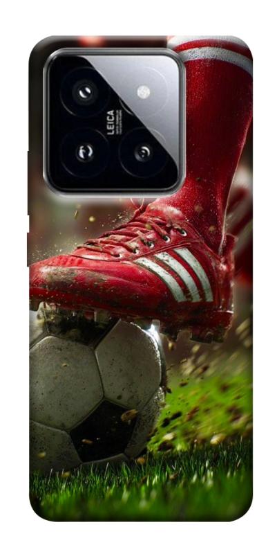 Чохол itsPrint Сlose up football для Xiaomi 14 Pro, спорт, купити оптом з доставкою