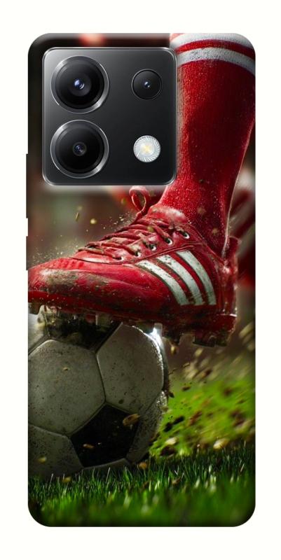 Чохол itsPrint Сlose up football для Xiaomi Poco X6, спорт, купити оптом з доставкою