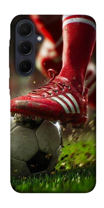 Чохол itsPrint Сlose up football для Samsung Galaxy A35, спорт, купити оптом з доставкою