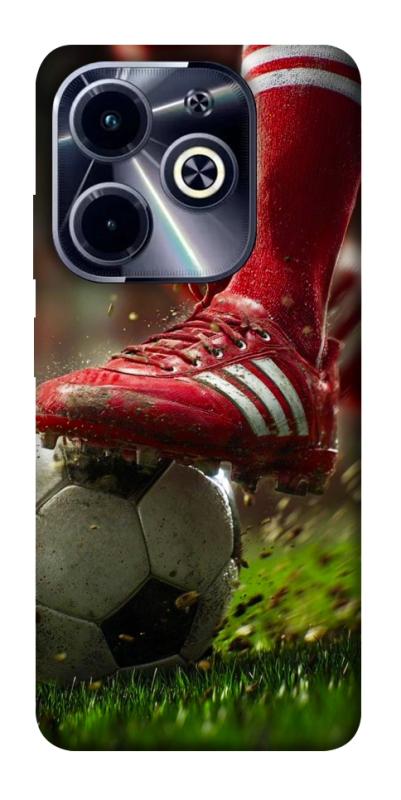 Чохол itsPrint Сlose up football для Infinix Hot 40i, спорт, купити оптом з доставкою