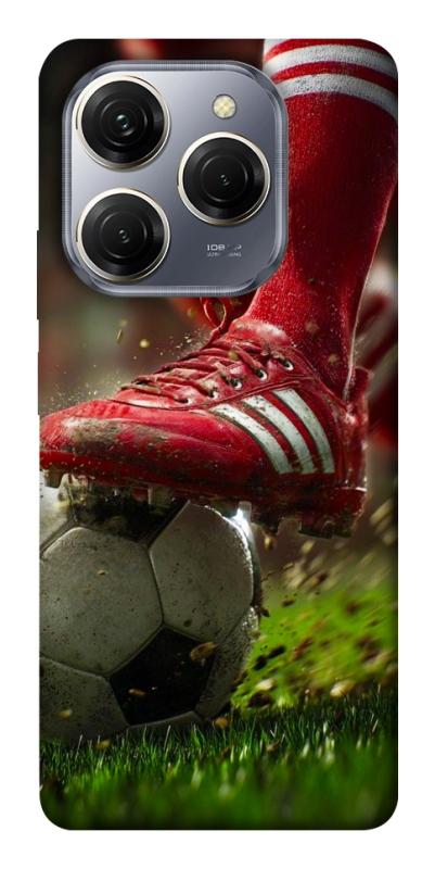 Чохол itsPrint Сlose up football для TECNO Spark 20 Pro, спорт, купити оптом з доставкою