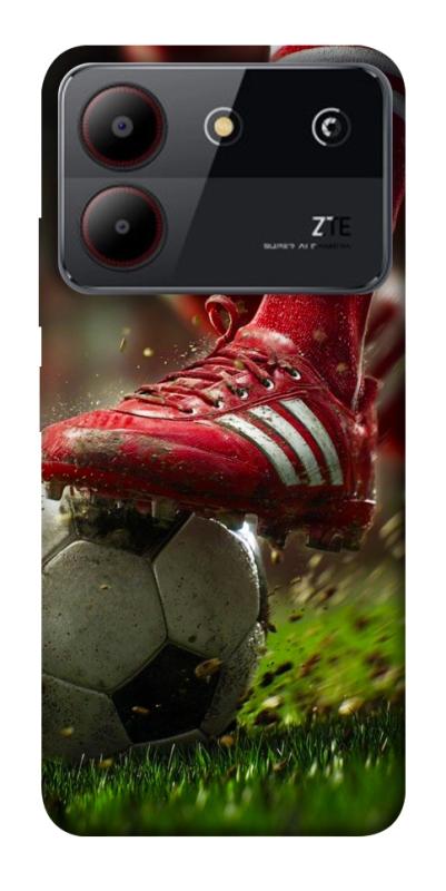 Чохол itsPrint Сlose up football для ZTE Blade A54 4G, спорт, купити оптом з доставкою
