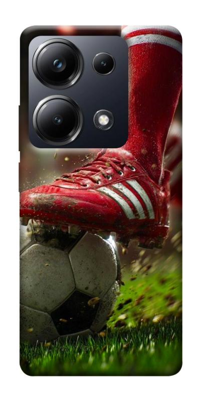 Чохол itsPrint Сlose up football для Xiaomi Redmi 13 4G / Poco M6 4G, спорт, купити оптом з доставкою