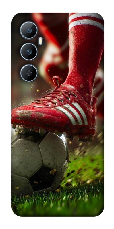 Чохол itsPrint Сlose up football для Realme C65 4G, спорт, купити оптом з доставкою