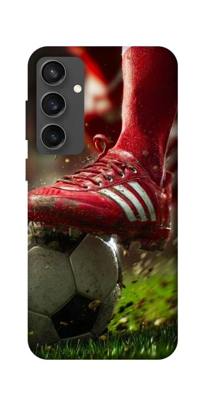 Чохол itsPrint Сlose up football для Samsung Galaxy S24 FE, спорт, купити оптом з доставкою