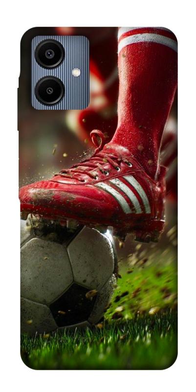 Чохол itsPrint Сlose up football для Samsung Galaxy A06, спорт, купити оптом з доставкою