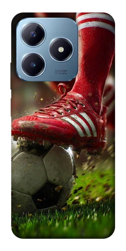 Чохол itsPrint Сlose up football для Realme C63 4G, спорт, купити оптом з доставкою