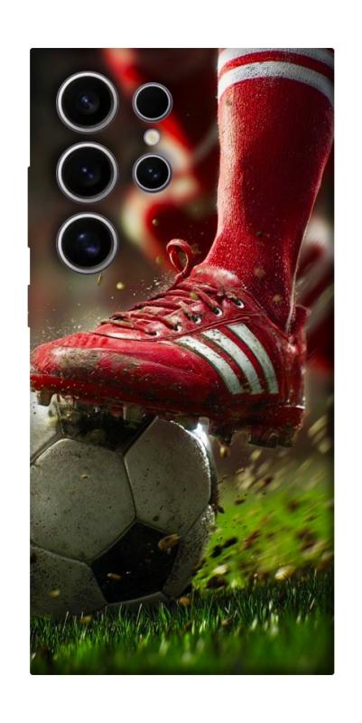 Чохол itsPrint Сlose up football для Samsung Galaxy S25 Ultra, спорт, купити оптом з доставкою