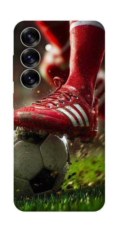 Чохол itsPrint Сlose up football для Samsung Galaxy S25+, спорт, купити оптом з доставкою