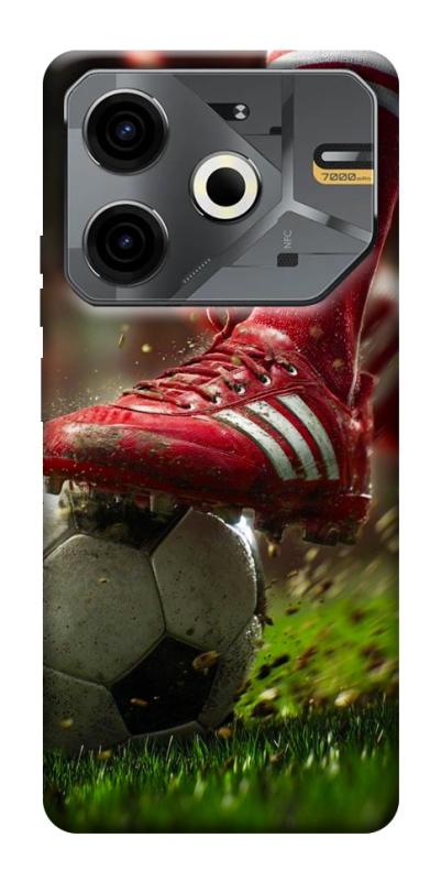 Чохол itsPrint Сlose up football для TECNO Pova 6 Neo (LI6), спорт, купити оптом з доставкою