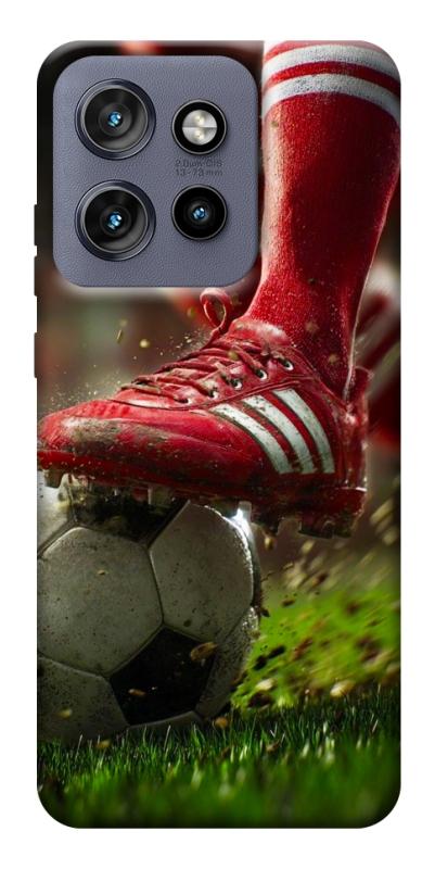 Чохол itsPrint Сlose up football для Motorola Edge 50 Neo, спорт, купити оптом з доставкою