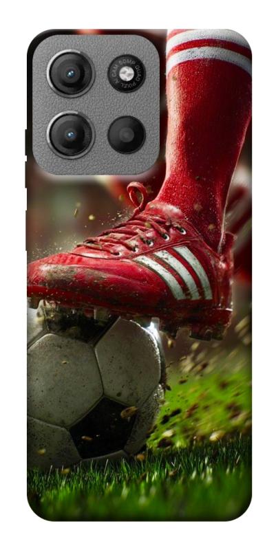 Чохол itsPrint Сlose up football для Motorola Moto G15 4G, спорт, купити оптом з доставкою
