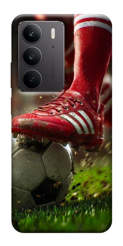 Чохол itsPrint Сlose up football для Realme C75, спорт, купити оптом з доставкою