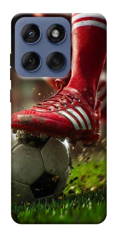 Чохол itsPrint Сlose up football для Motorola Edge 60 Fusion, спорт, купити оптом з доставкою