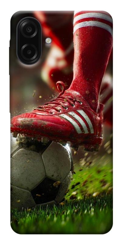 Чохол itsPrint Сlose up football для Samsung Galaxy A07, спорт, купити оптом з доставкою
