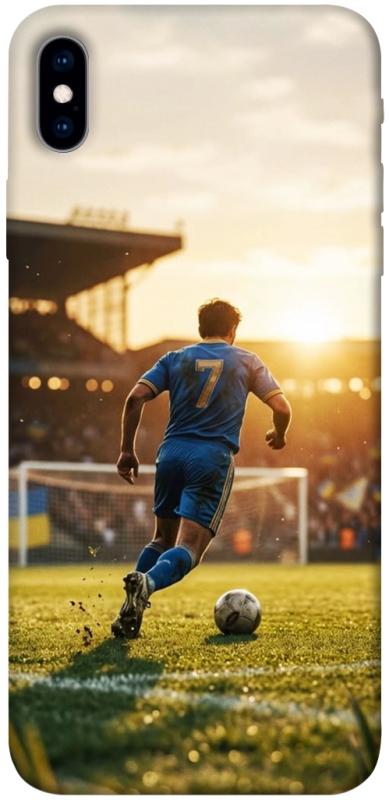 Чохол itsPrint Football player для Apple iPhone XS Max (6.5"), спорт, купити оптом з доставкою