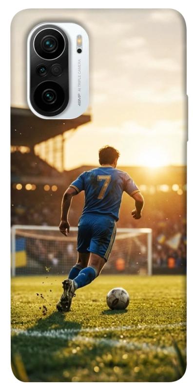 Чохол itsPrint Football player для Xiaomi Redmi K40 / K40 Pro / K40 Pro+ / Poco F3, спорт, купити оптом з доставкою