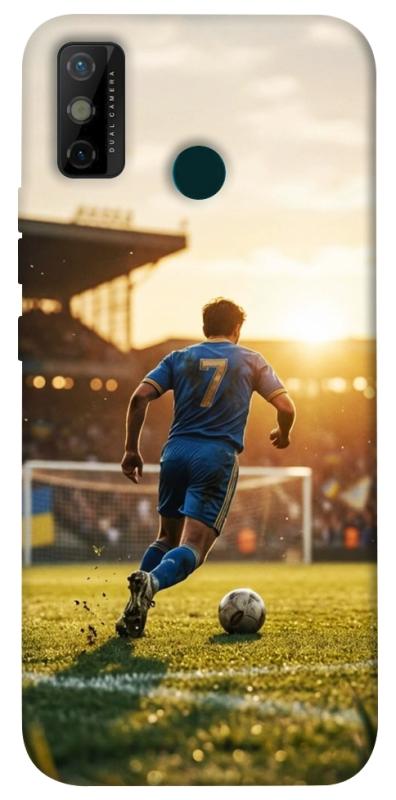 Чохол itsPrint Football player для TECNO Spark 6 Go, спорт, купити оптом з доставкою