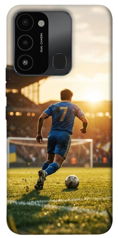 Чохол itsPrint Football player для TECNO Spark 8C, спорт, купити оптом з доставкою