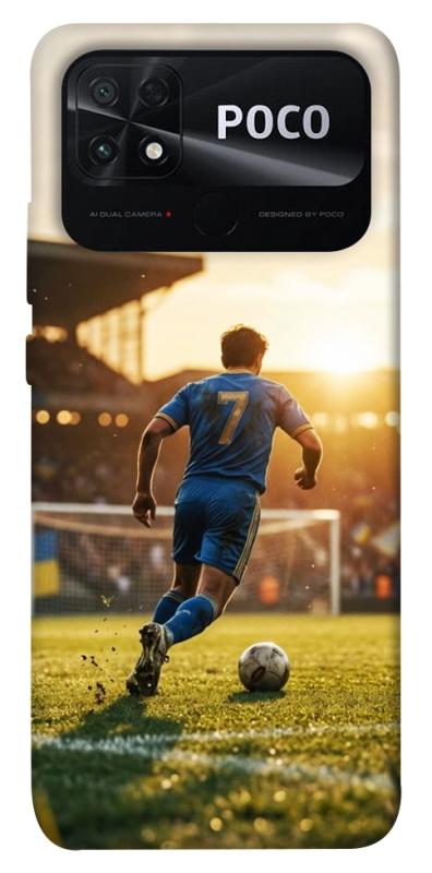Чохол itsPrint Football player для Xiaomi Poco C40, спорт, купити оптом з доставкою