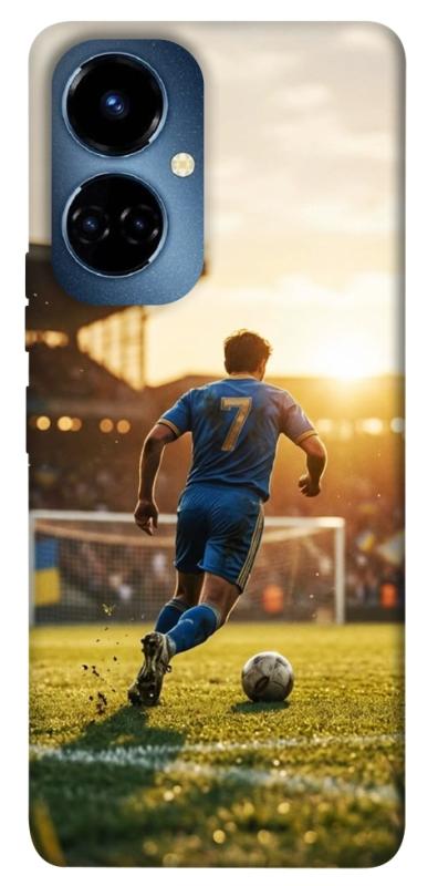 Чохол itsPrint Football player для TECNO Camon 19 (CI6n) / 19 Pro (CI8n), спорт, купити оптом з доставкою
