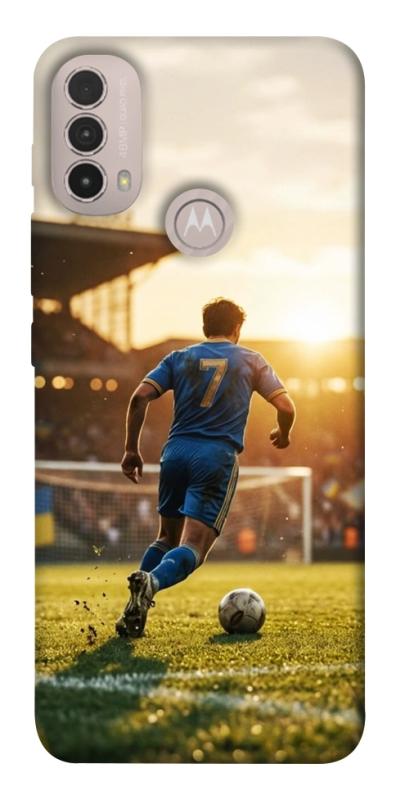 Чохол itsPrint Football player для Motorola Moto E40, спорт, купити оптом з доставкою