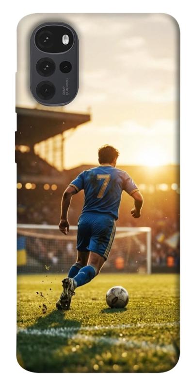 Чохол itsPrint Football player для Motorola Moto G22, спорт, купити оптом з доставкою