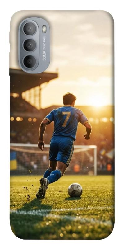 Чохол itsPrint Football player для Motorola Moto G31, спорт, купити оптом з доставкою