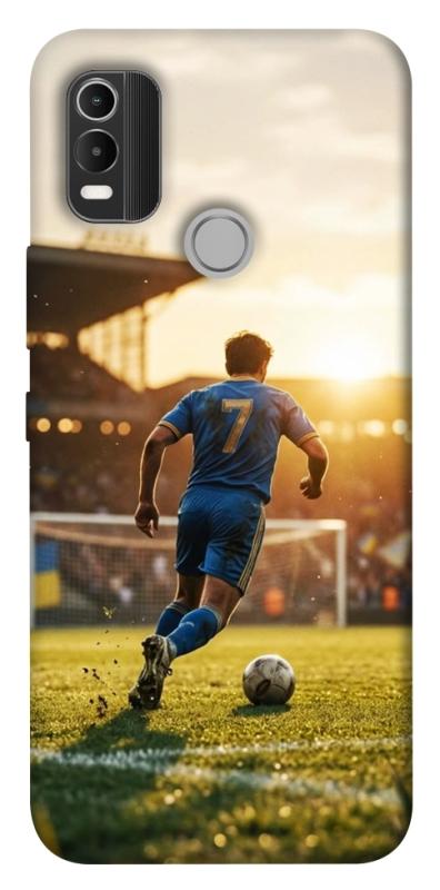 Чохол itsPrint Football player для Nokia C21 Plus, спорт, купити оптом з доставкою
