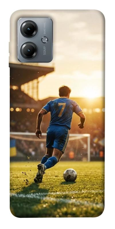 Чохол itsPrint Football player для Motorola Moto G14, спорт, купити оптом з доставкою
