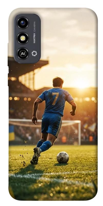 Чохол itsPrint Football player для ZTE Blade A53, спорт, купити оптом з доставкою