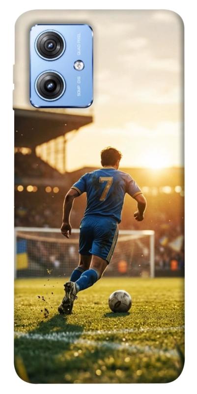 Чохол itsPrint Football player для Motorola Moto G84, спорт, купити оптом з доставкою