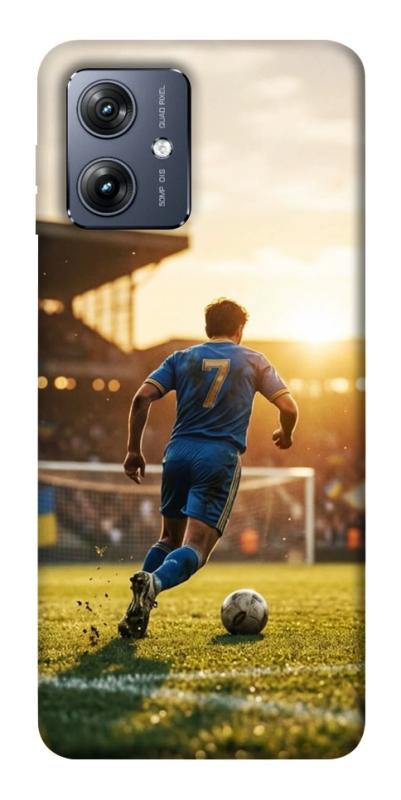 Чохол itsPrint Football player для Motorola Moto G54, спорт, купити оптом з доставкою