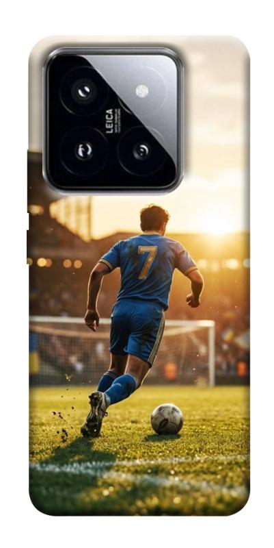 Чохол itsPrint Football player для Xiaomi 14 Pro, спорт, купити оптом з доставкою