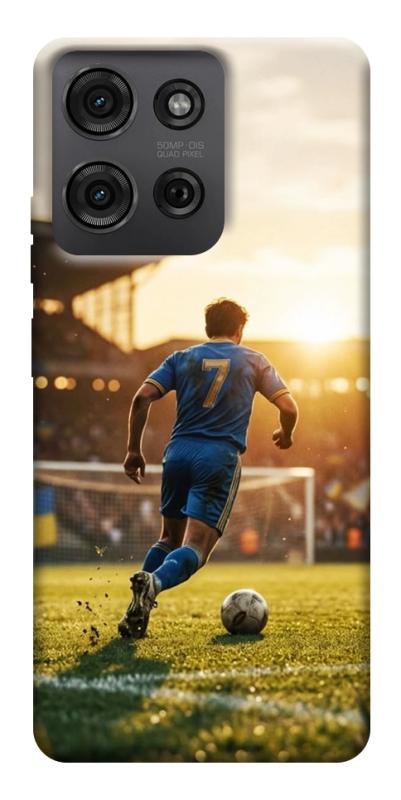 Чохол itsPrint Football player для Motorola Moto G75 5G, спорт, купити оптом з доставкою