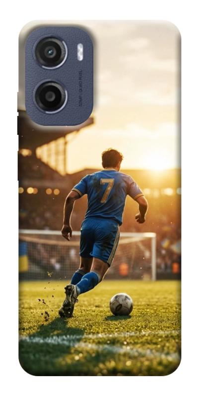 Чохол itsPrint Football player для Motorola Moto G05, спорт, купити оптом з доставкою