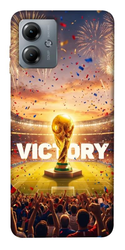 Чохол itsPrint Football victory для Motorola Moto G14, спорт, купити оптом з доставкою