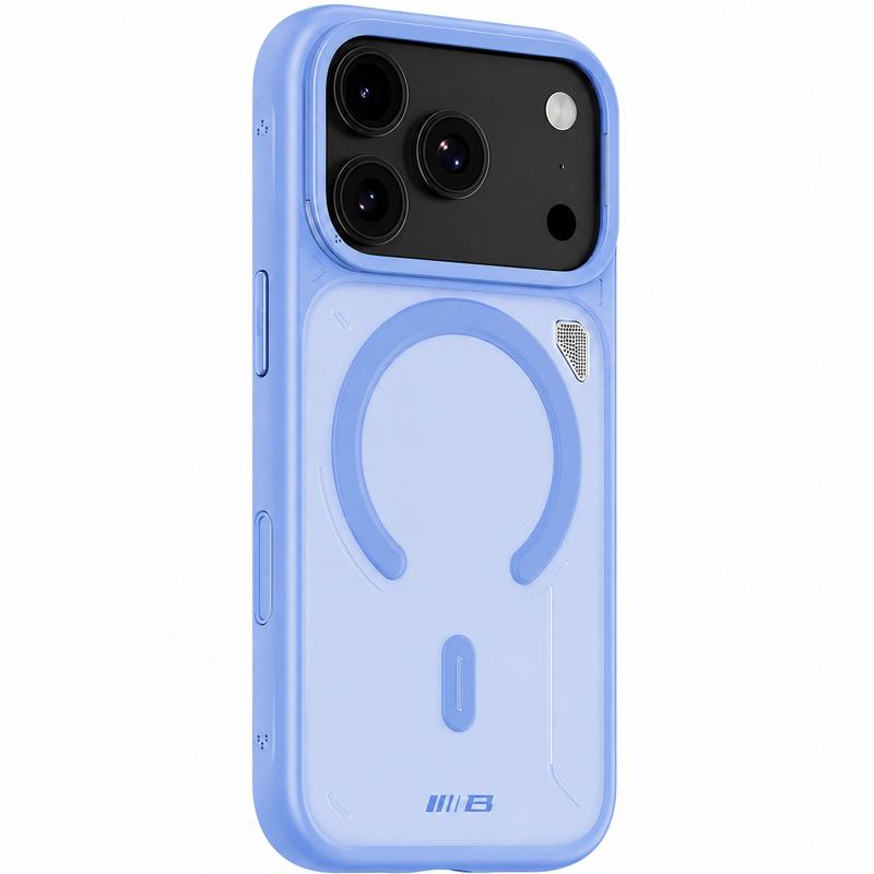 TPU+PC чехол Blueo Frosted Heat Dissip. with MagSafe для Apple iPhone 17 Pro / 18 Pro (6.3"), Голубой / Sky Blue, TPU+PC, купить оптом с доставкой