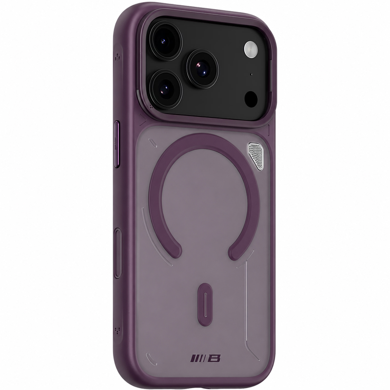 TPU+PC чехол Blueo Frosted Heat Dissip. with MagSafe для Apple iPhone 17 Pro Max / 18 Pro Max (6.9"), Бордовый / Deep Cherry, TPU+PC, купить оптом с доставкой