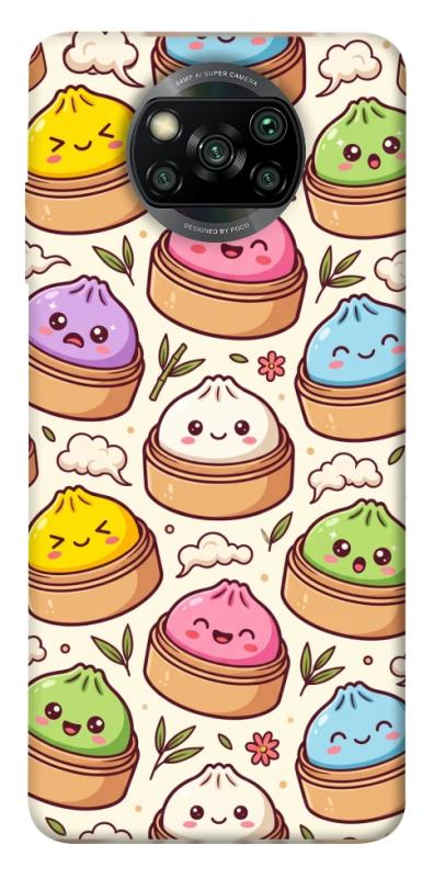 Чохол itsPrint Pattern dumpling для Xiaomi Poco X3 NFC / Poco X3 Pro, паттерн, купити оптом з доставкою