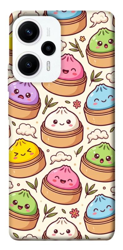Чохол itsPrint Pattern dumpling для Xiaomi Poco F5 / Note 12 Turbo, паттерн, купити оптом з доставкою