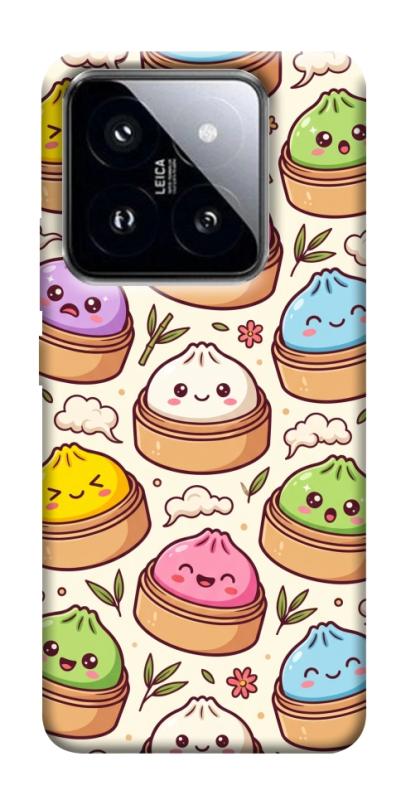 Чохол itsPrint Pattern dumpling для Xiaomi 14 Pro, паттерн, купити оптом з доставкою