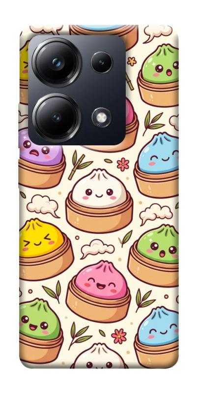 Чохол itsPrint Pattern dumpling для Xiaomi Redmi 13 4G / Poco M6 4G, паттерн, купити оптом з доставкою