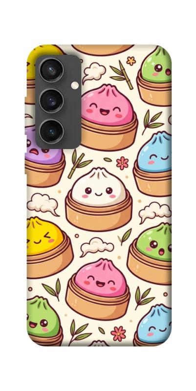 Чохол itsPrint Pattern dumpling для Samsung Galaxy S24 FE, паттерн, купити оптом з доставкою