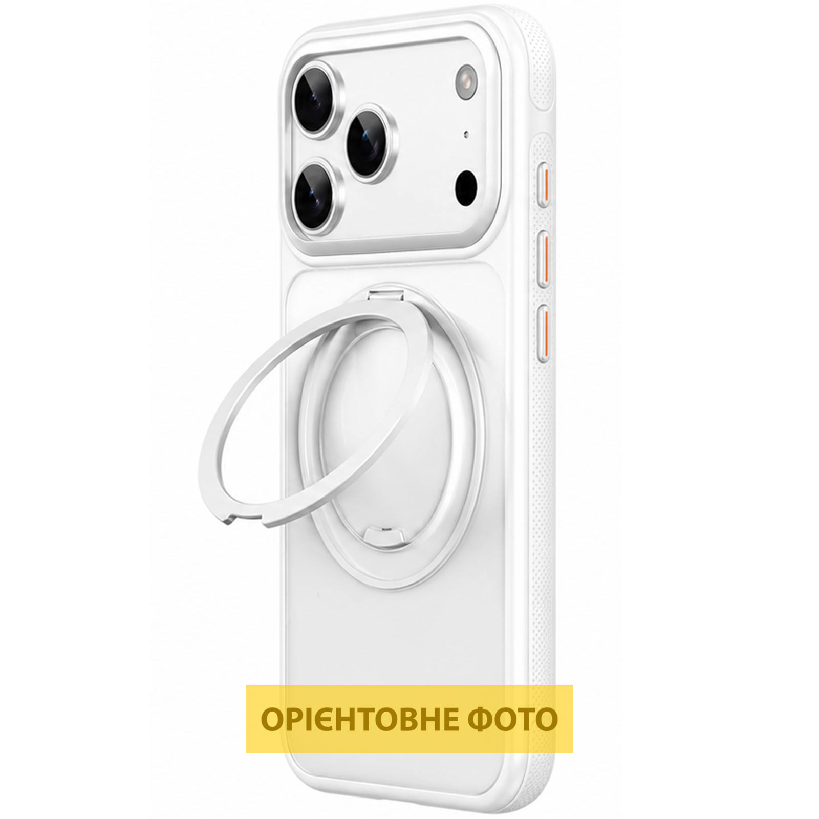 Чохол Ummi Stylish with MagSafe Ring для Apple iPhone 17 (6.3"), Matte White 1, TPU+PC, купити оптом з доставкою