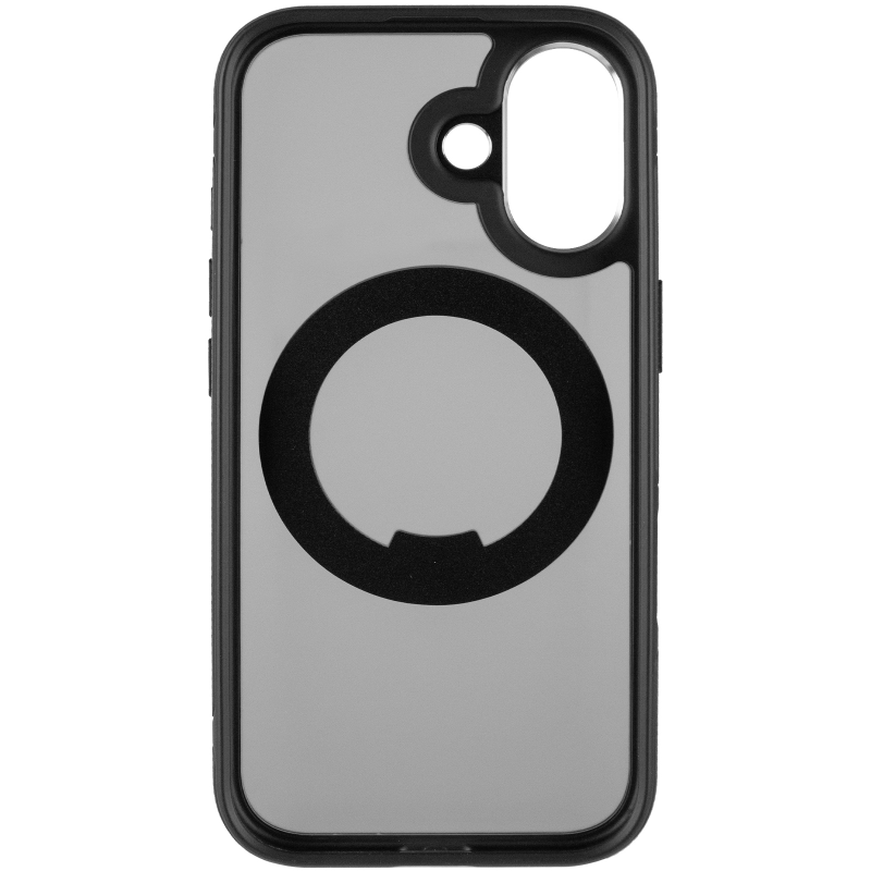 Чохол Ummi Stylish with MagSafe Ring для Apple iPhone 17 (6.3"), Black 2, TPU+PC, купити оптом з доставкою