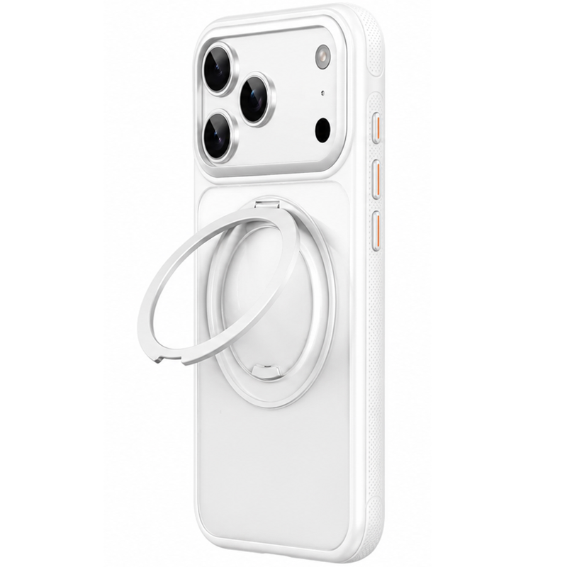 Чехол Ummi Stylish with MagSafe Ring для Apple iPhone 17 Pro / 18 Pro (6.3"), White, TPU+PC, купить оптом с доставкой