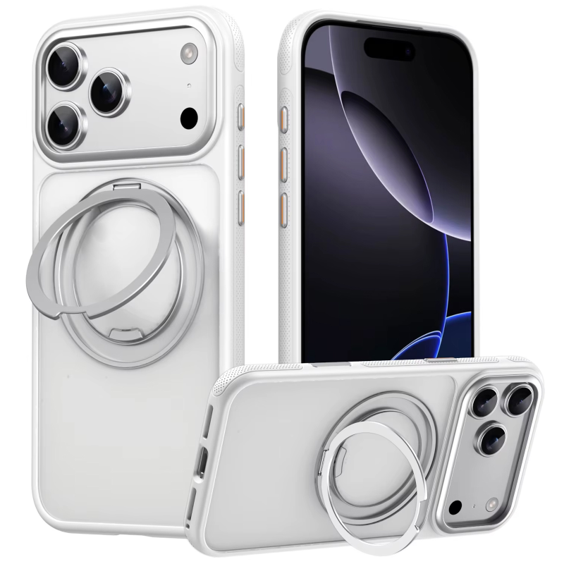 Чехол Ummi Stylish with MagSafe Ring для Apple iPhone 17 Pro / 18 Pro (6.3"), White 1, TPU+PC, купить оптом с доставкой